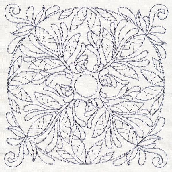 Baroque Beauty Quilting Square 2 (Double Run)