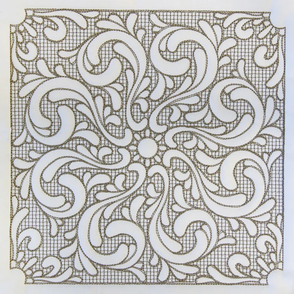 Baroque Beauty Square 5 (Trapunto)