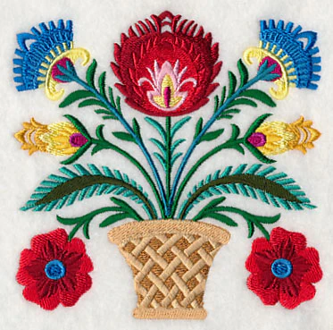 Basket of Wycinanki Blooms - Image 4