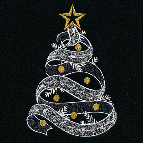 Baubles & Ribbon Christmas Tree - Image 3