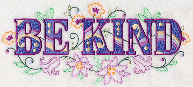 Be Kind with Vintage Flower Fade - Image 2