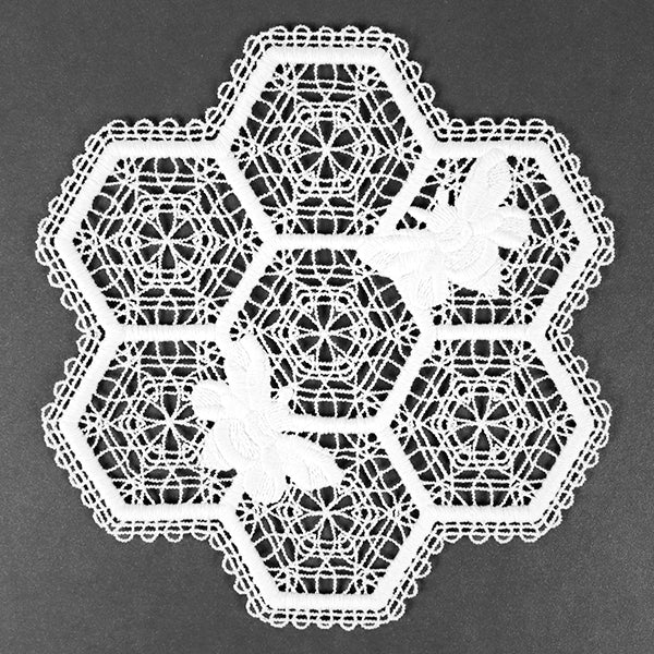 Beautiful Bee Hive Doily (Battenburg Lace) - Image 11