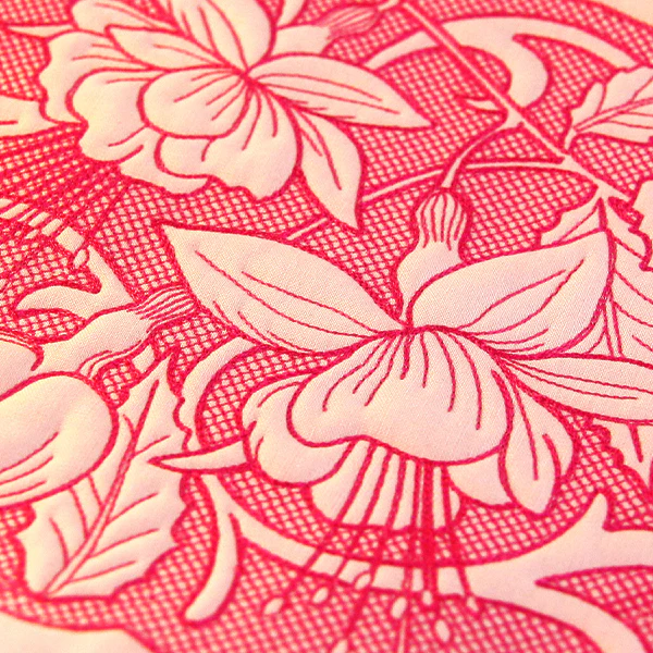 Beauty in a Stitch - Fuschia (Trapunto) - Image 4
