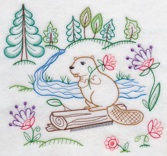 Beaver Finds a Flower (Vintage) - Image 2