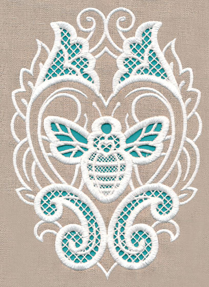 Bee Beauty Oval (Cutwork) - Image 3