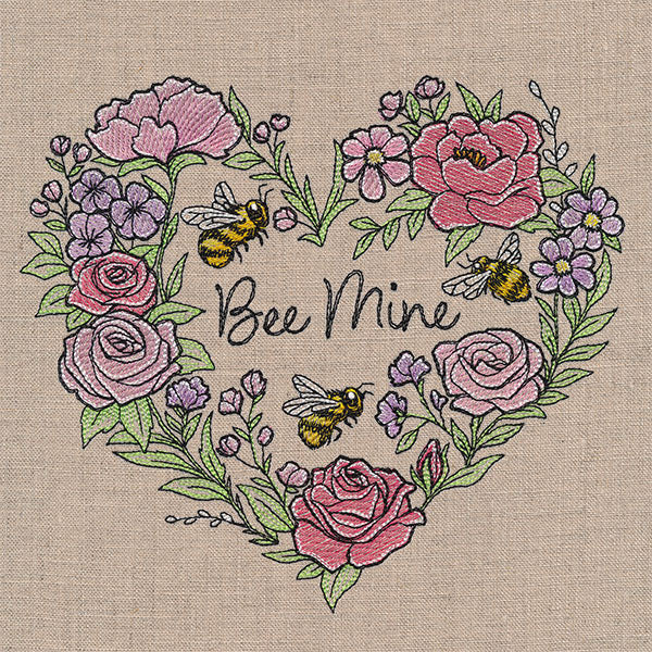 Bee Mine Buzzing Blossoms Heart - Image 7