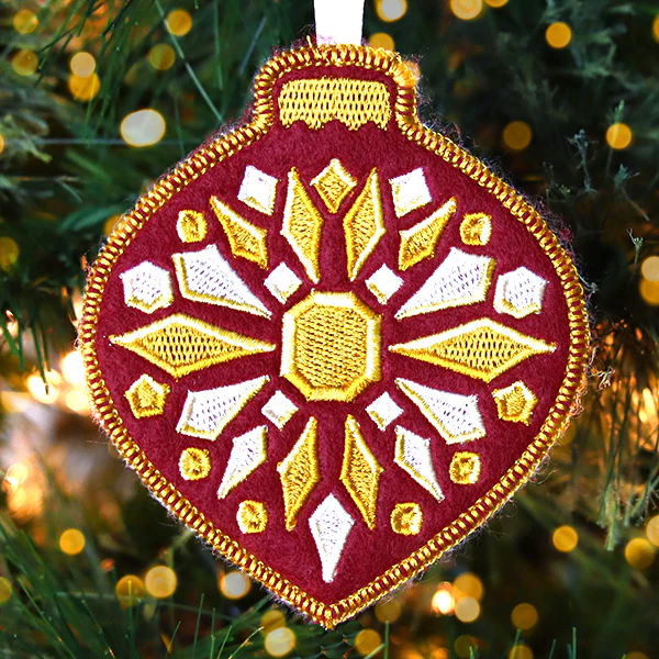 Bejeweled Christmas Ornament (In-the-Hoop) - Image 3