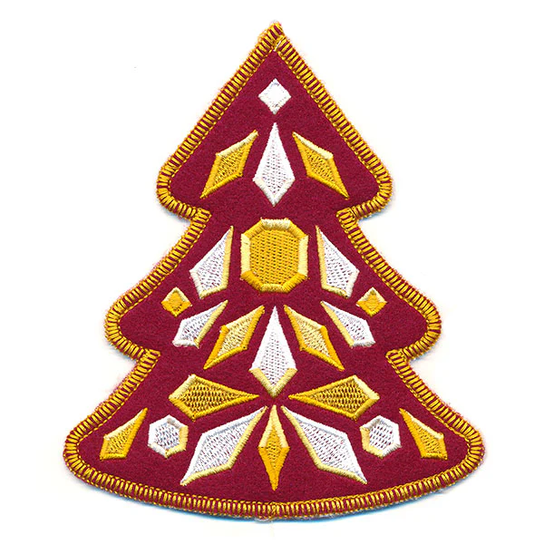Bejeweled Christmas Tree Ornament (In-the-Hoop) - Image 2