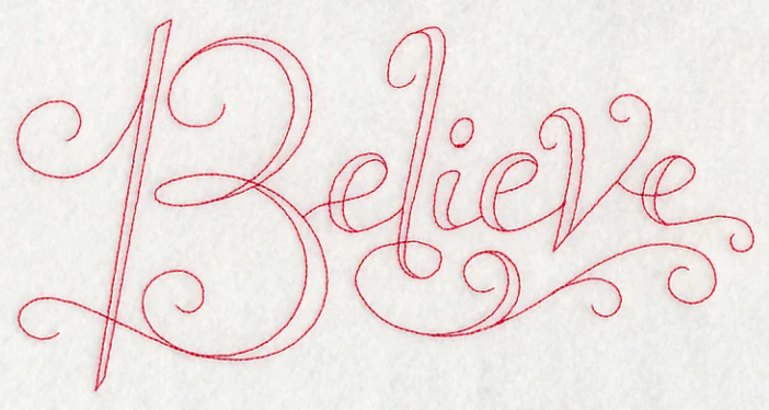 Believe (Redwork) - Image 2