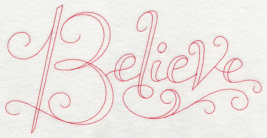 Believe (Redwork) - Image 24