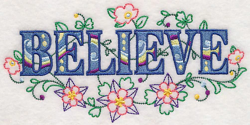 Believe with Vintage Flower Fade - Image 4