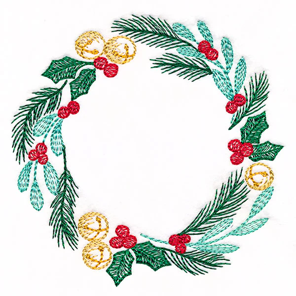 Bells & Boughs Christmas Wreath - Image 4