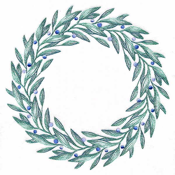 Berries and Frost Winter Wreath