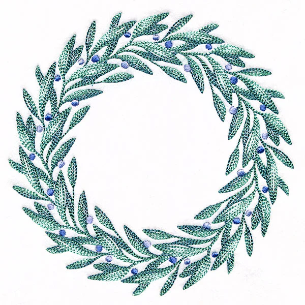 Berries and Frost Winter Wreath - Image 3