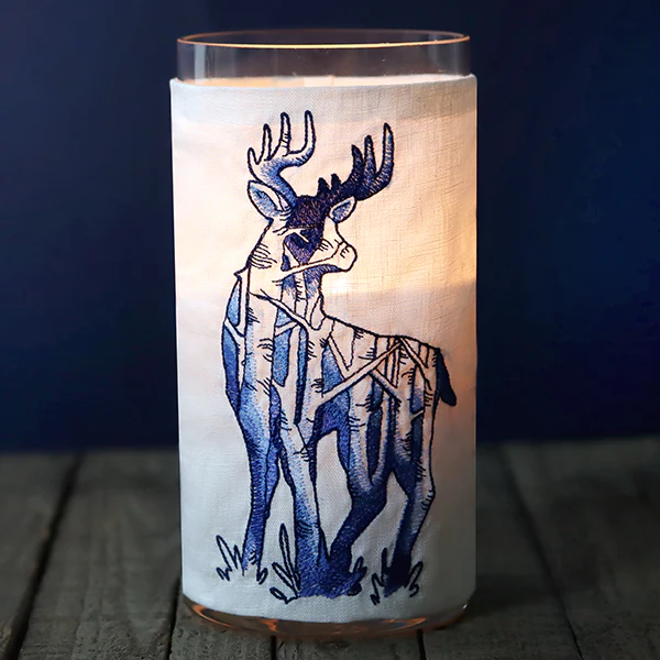 Birch Forest Deer Scene - Image 14