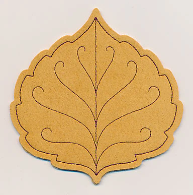 Birch Leaf Coaster (In-the-Hoop)