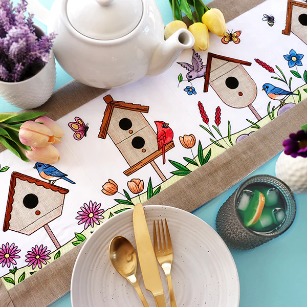 Birdhouse Block Party Build-A-Scene Square 3 (Applique) - Image 9