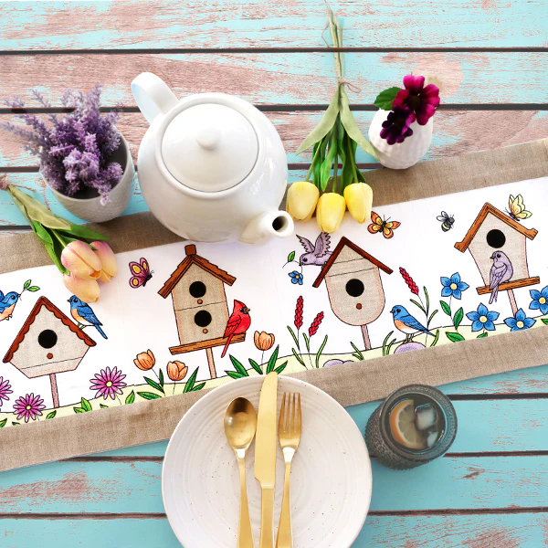 Birdhouse Block Party Build-A-Scene Square 4 (Applique) - Image 11