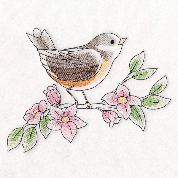 Birds & Blooms - American Robin - Image 3