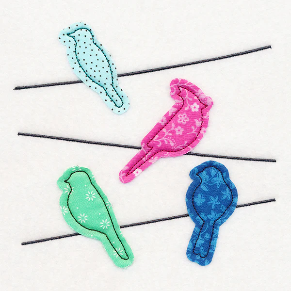 Birds on a Wire (Crafty Cut Applique) - Image 3