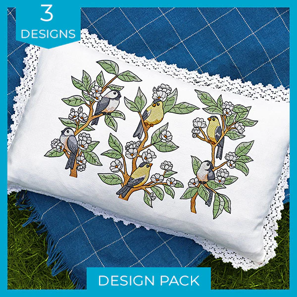 Birds on Flowering Branches Design Pack - Image 4