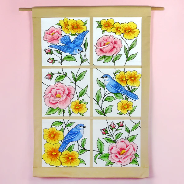 Birdwatching & Dreaming Panel - Top Right (Heirloom Applique) - Image 11
