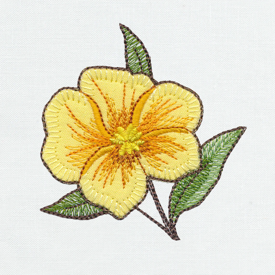 Birdwatching & Dreaming - Yellow Flower (Heirloom Applique) - Image 2