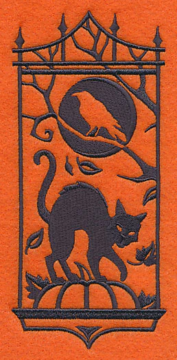 Black Cat Silhouette Panel - Image 4