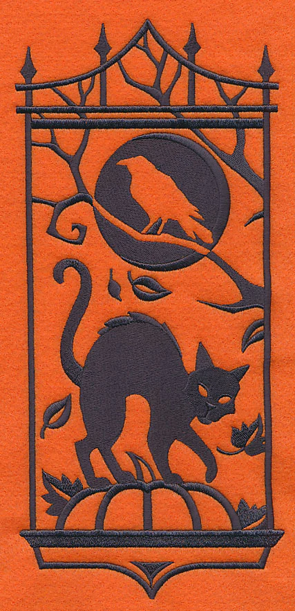 Black Cat Silhouette Panel - Image 5