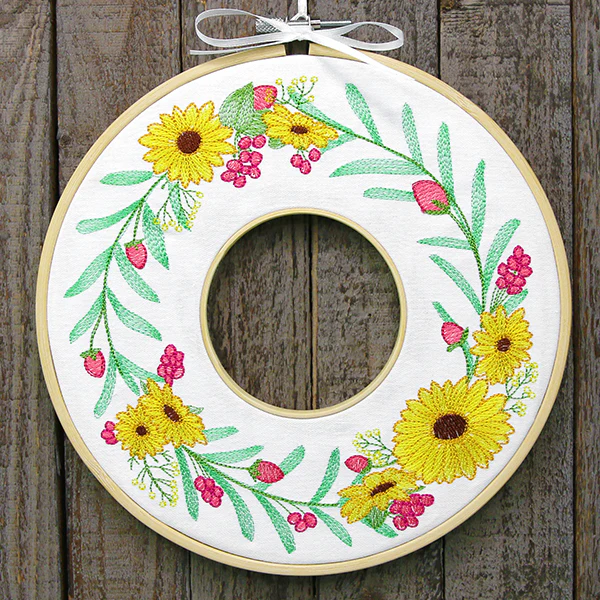 Black-Eyed Susan Botanical Wreath - Image 8