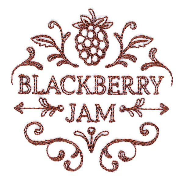 Blackberry Jam Jar Topper