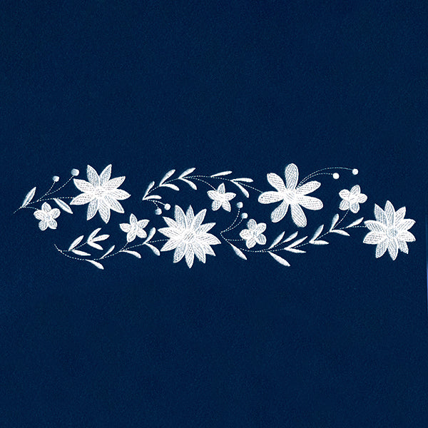 Blanched Blooms Border