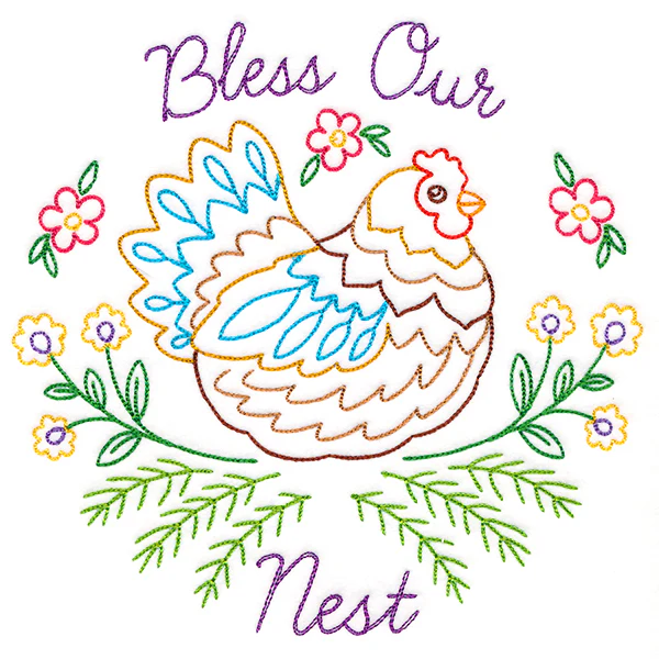 Bless Our Nest Chicken (Vintage) - Image 3