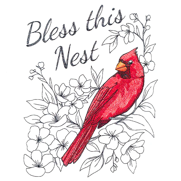 Bless This Nest Cardinal - Image 4