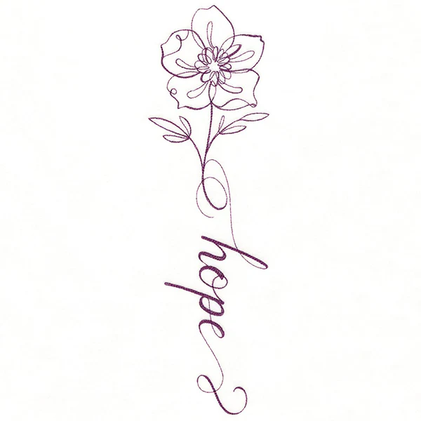 Blessed Calligraphy in Bloom - Anemone - Image 6