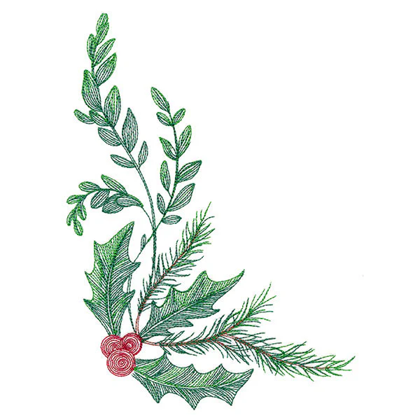 Blessed Christmas Botanicals Corner - Image 4