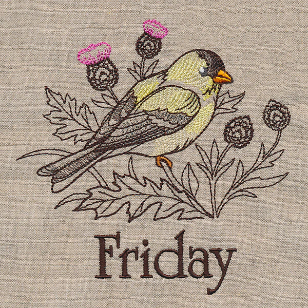 Blessed Friday - Goldfinch and Thistle - Image 3