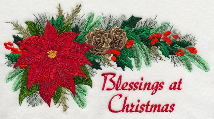 Blessings at Christmas Swag