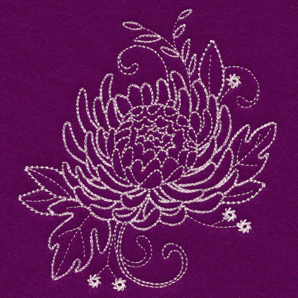 Blissful Chrysanthemum Accessory (Whitework) - Image 3