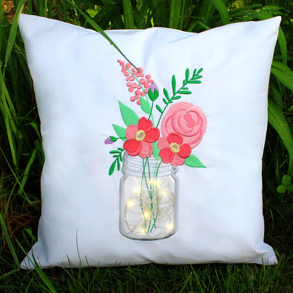 Blissful Petal Party Mason Jar (Vinyl Applique) - Image 8