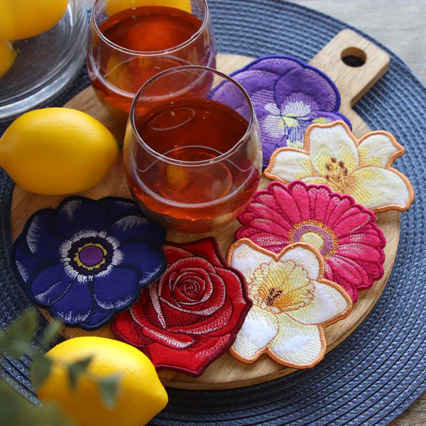 Bloom Coaster - Gerbera Daisy (In-the-Hoop) - Image 4