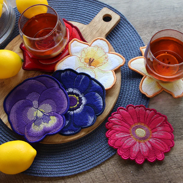 Bloom Coasters (In-the-Hoop) Design Pack - Image 6
