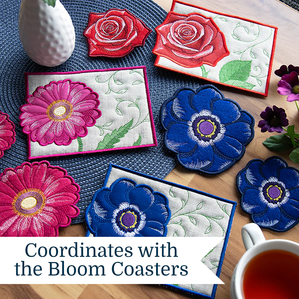 Bloom Mug Rug - Daisy (In-the-Hoop) - Image 3