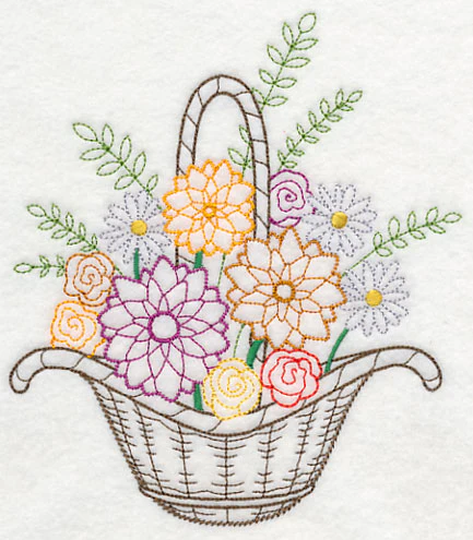 Blooming August Basket (Vintage) - Image 2