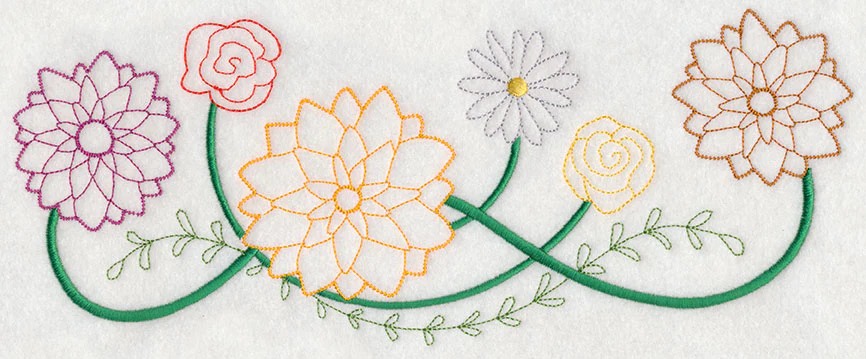 Blooming August Border (Vintage)