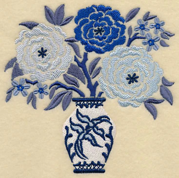 Blooming Blue Willow Bouquet - Image 4