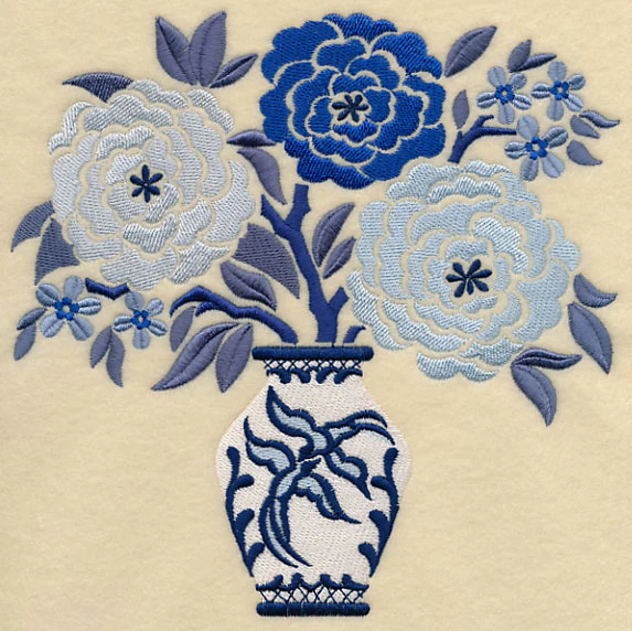 Blooming Blue Willow Bouquet - Image 6