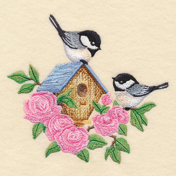 Blooming Chickadee Birdhouse - Image 2