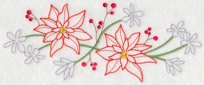 Blooming December Border (Vintage) - Image 2