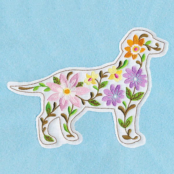 Blooming Dog (Crafty Cut Applique) - Image 2